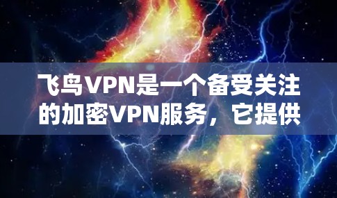 飞鸟VPN是一个备受关注的加密VPN服务,它提供了多种加密方式和多种配置选项,满足用户不同的需求。以下是关于飞鸟VPN的评测
