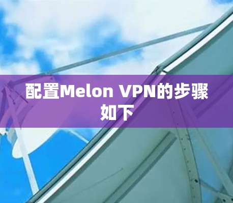 配置Melon VPN的步骤如下