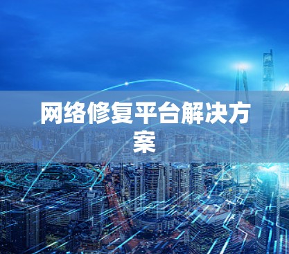 网络修复平台解决方案