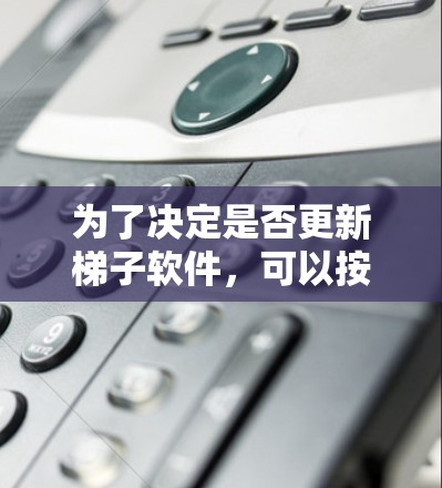 为了决定是否更新梯子软件，可以按照以下步骤进行评估
