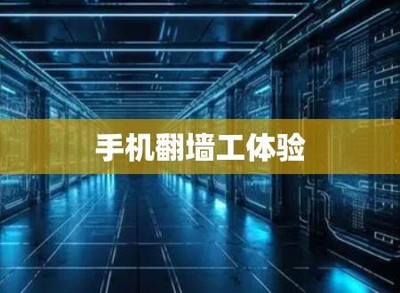 手机翻墙工体验