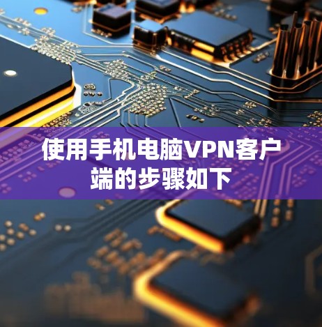 使用手机电脑VPN客户端的步骤如下 使用手机电脑VPN客户端的步骤如下