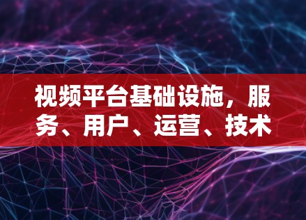 视频平台基础设施，服务、用户、运营、技术、社区与安全