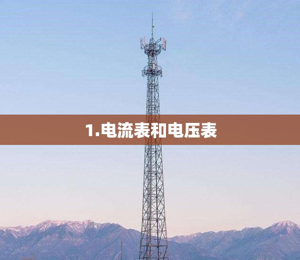 1.电流表和电压表 1.电流表和电压表