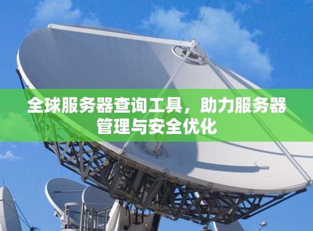 全球服务器查询工具，助力服务器管理与安全优化
