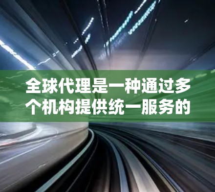 全球代理是一种通过多个机构提供统一服务的市场工具，通常适用于广告、咨询、服务等领域。以下是一份详细的全球代理使用方法指南，帮助您更好地理解和操作