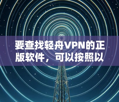 要查找轻舟VPN的正版软件，可以按照以下步骤进行