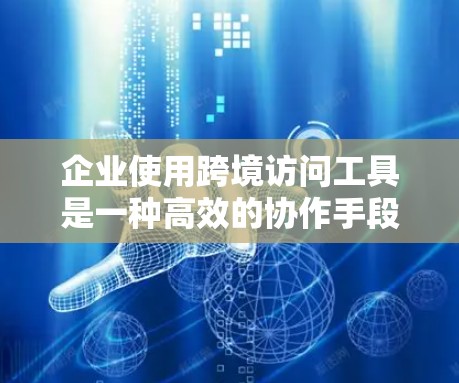 企业使用跨境访问工具是一种高效的协作手段，旨在提升内部管理和跨部门协作效率。以下是对该问题的详细分析和总结