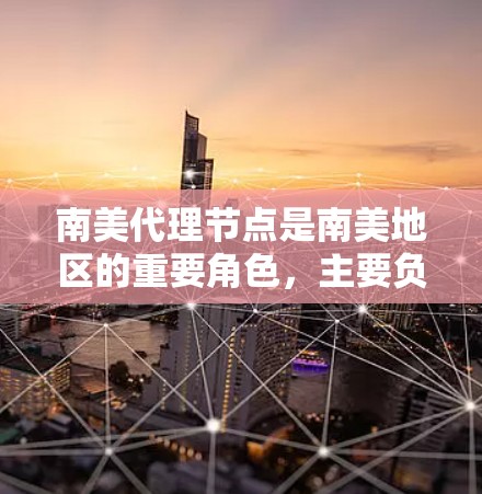 南美代理节点是南美地区的重要角色，主要负责南美国家的不同领域。以下是对南美代理节点的详细分析