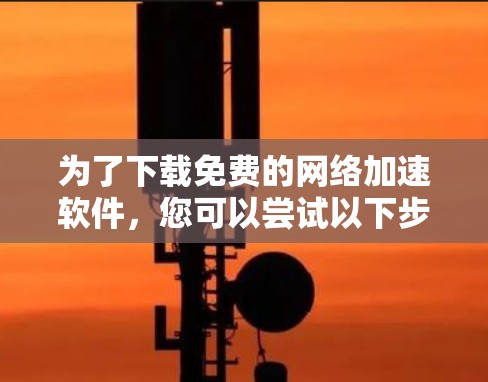 为了下载免费的网络加速软件,您可以尝试以下步骤