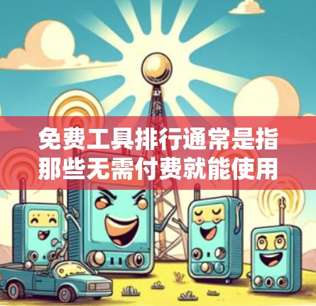 免费工具排行通常是指那些无需付费就能使用的工具或资源。以下是一些常见的免费工具推荐,适用于学习、搜索、社交、娱乐、医疗等领域