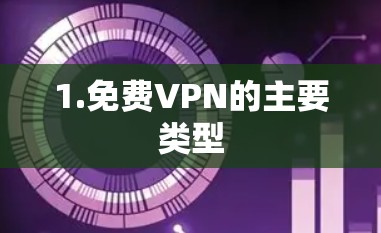 1.免费VPN的主要类型