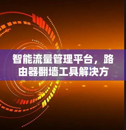 智能流量管理平台,路由器翻墙工具解决方案 智能流量管理平台,路由器翻墙工具解决方案