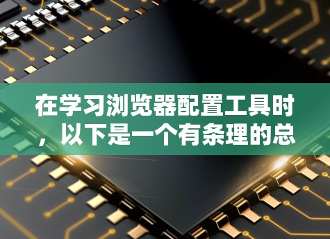 在学习浏览器配置工具时,以下是一个有条理的总结,帮助你更好地理解和应用这些工具 在学习浏览器配置工具时,以下是一个有条理的总结,帮助你更好地理解和应用这些工具