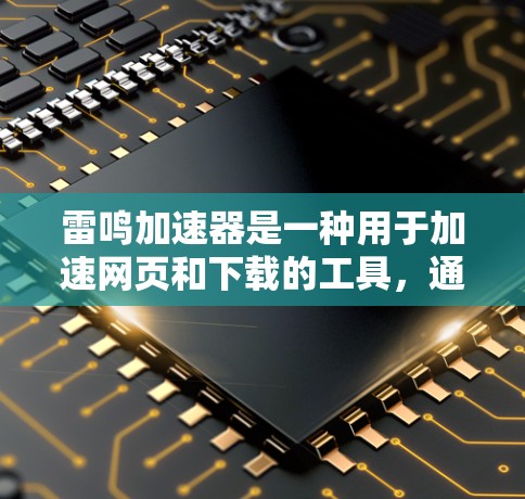 雷鸣加速器是一种用于加速网页和下载的工具,通常在手机或电脑上运行。网络优化是让雷鸣加速器更高效、更稳定地运行的重要步骤。以下是网络优化的相关建议 雷鸣加速器是一种用于加速网页和下载的工具,通常在手机或电脑上运行。网络优化是让雷鸣加速器更高效、更稳定地运行的重要步骤。以下是网络优化的相关建议