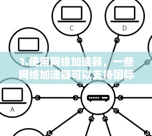 1.使用网络加速器,一些网络加速器可以支持国际网络连接,帮助您更快地浏览网页、下载文件或进行其他任务 1.使用网络加速器,一些网络加速器可以支持国际网络连接,帮助您更快地浏览网页、下载文件或进行其他任务