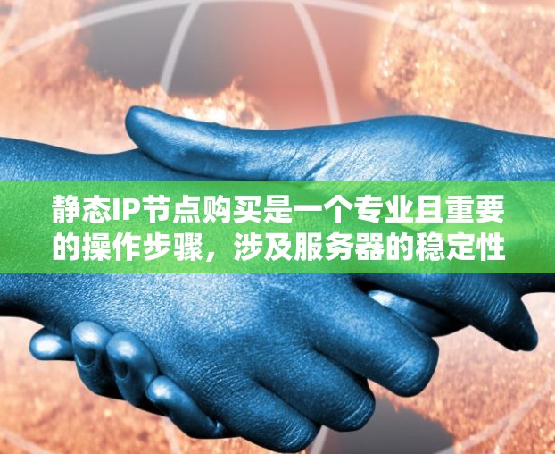 静态IP节点购买是一个专业且重要的操作步骤,涉及服务器的稳定性和安全性。以下是详细的步骤指南 静态IP节点购买是一个专业且重要的操作步骤,涉及服务器的稳定性和安全性。以下是详细的步骤指南