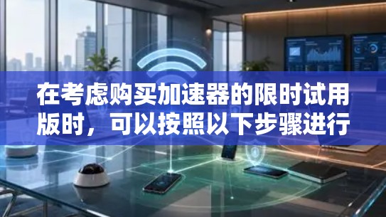 在考虑购买加速器的限时试用版时,可以按照以下步骤进行评估和决策 在考虑购买加速器的限时试用版时,可以按照以下步骤进行评估和决策