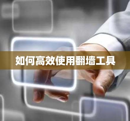 如何高效使用翻墙工具 如何高效使用翻墙工具