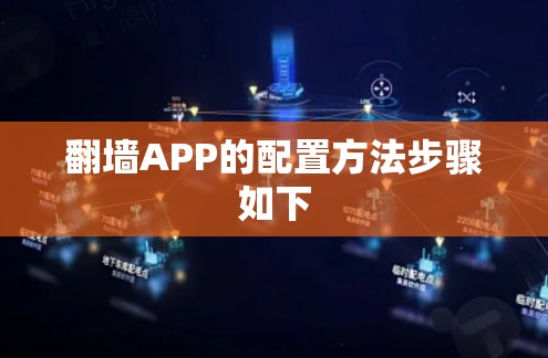 翻墙APP的配置方法步骤如下